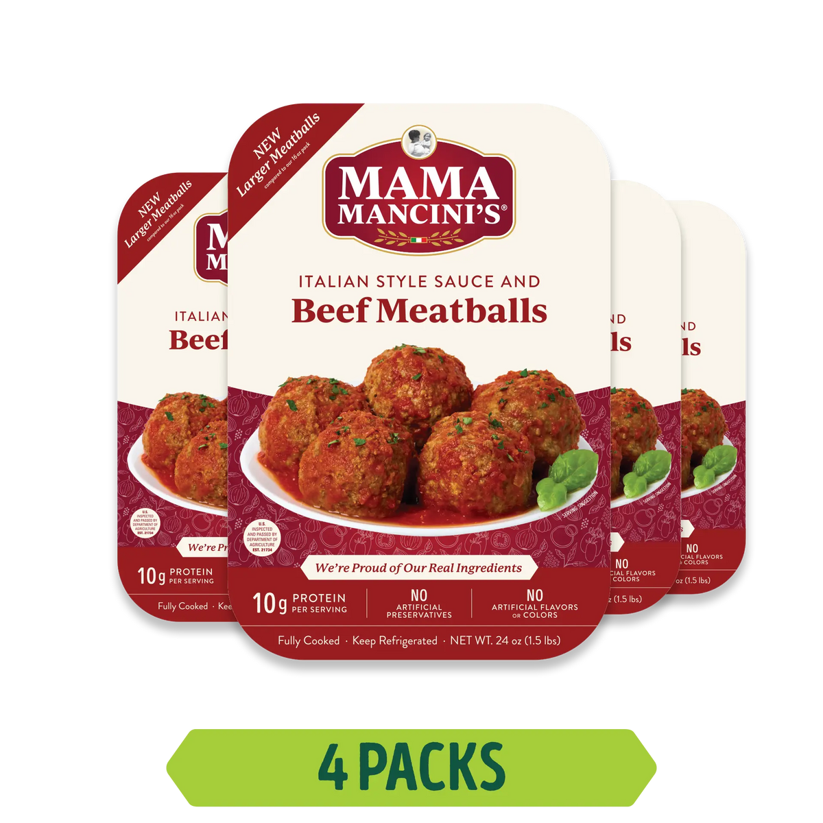 Beef Meatballs in Italian Style Sauce (24oz)