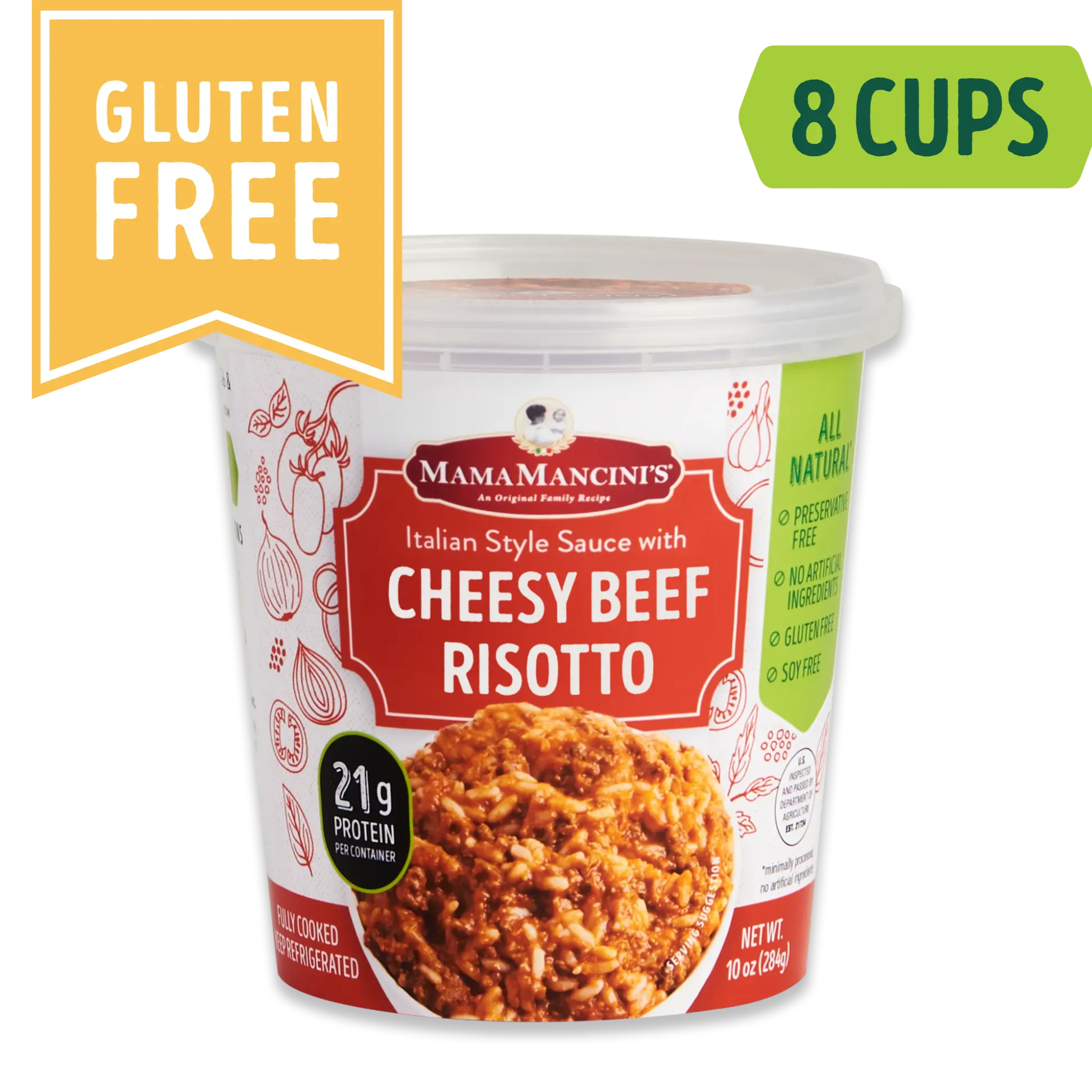 Cheesy Beef Risotto in a Cup