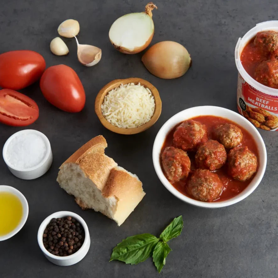 Beef Meatballs in Italian Style Sauce 10oz Cup (8 Pack)
