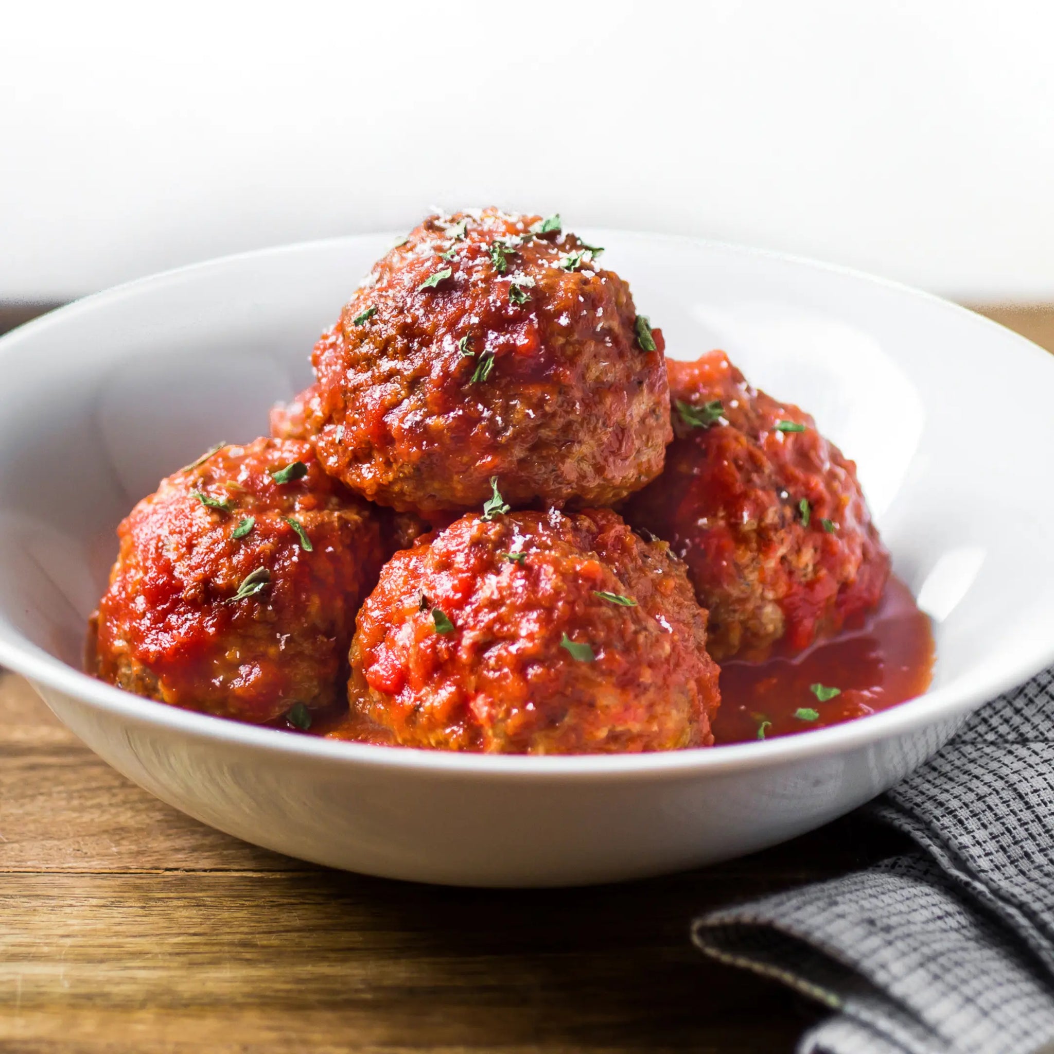 Jumbo Beef Meatballs in Italian Style Sauce