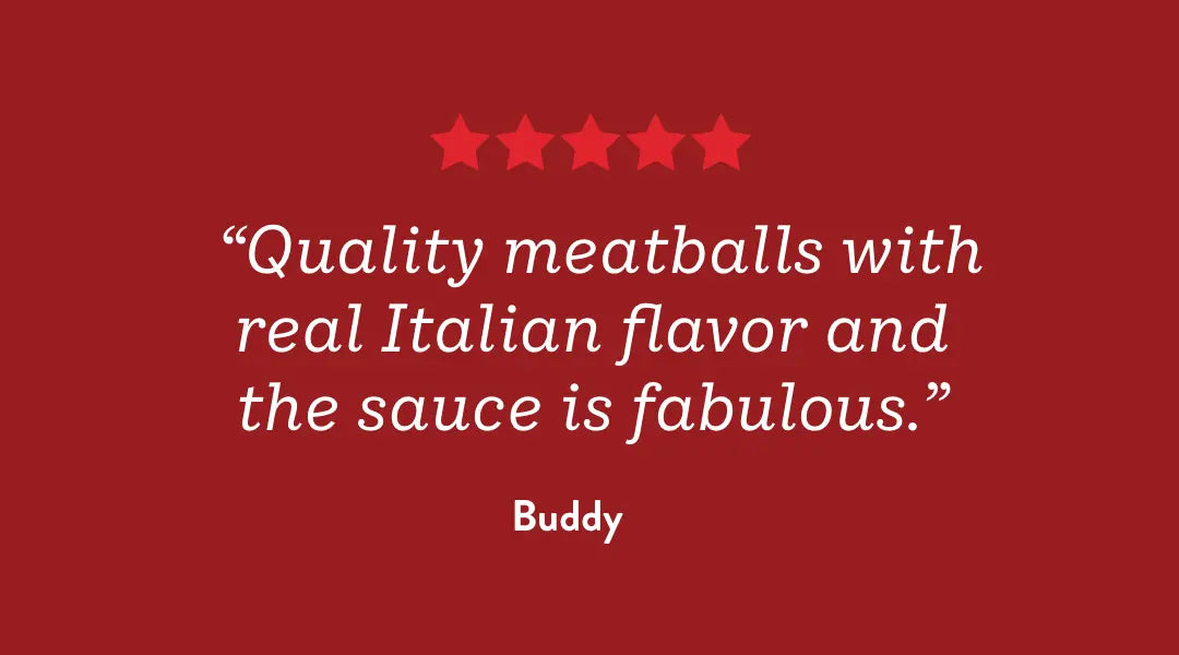 Jumbo Beef Meatballs in Italian Style Sauce (3 x 3lb Family Meals)