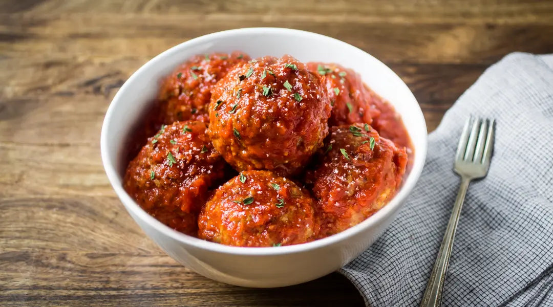 Jumbo Beef Meatballs in Italian Style Sauce