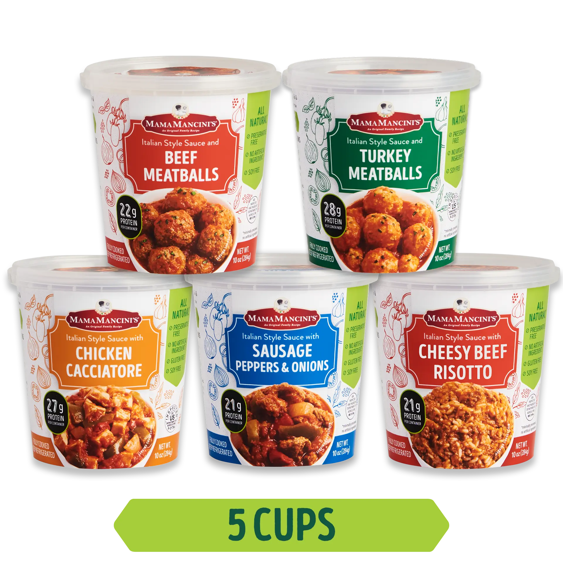 Variety Pack Meals to Go (5 Cups)